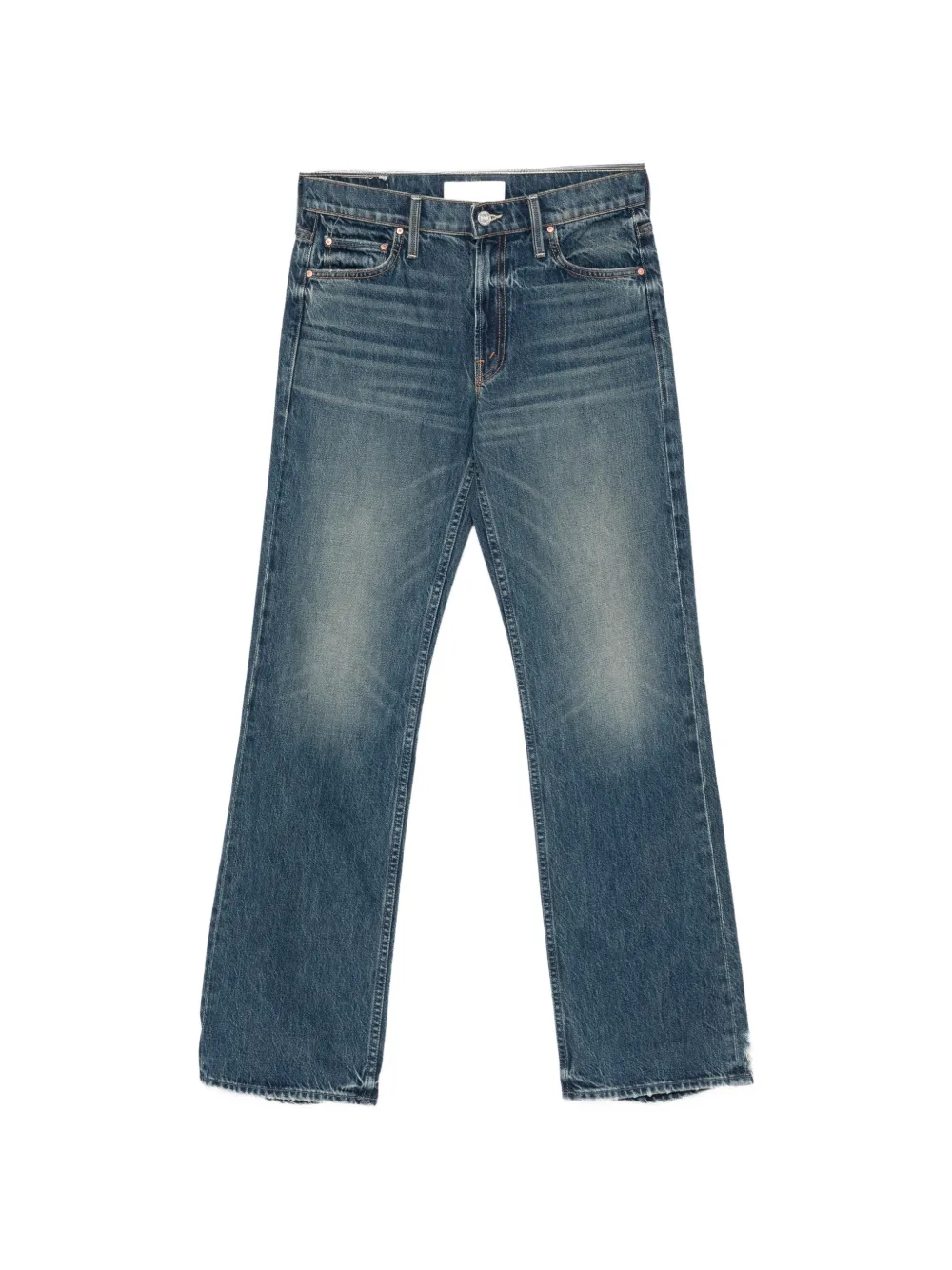 MOTHER faded whiskered jeans - Blu