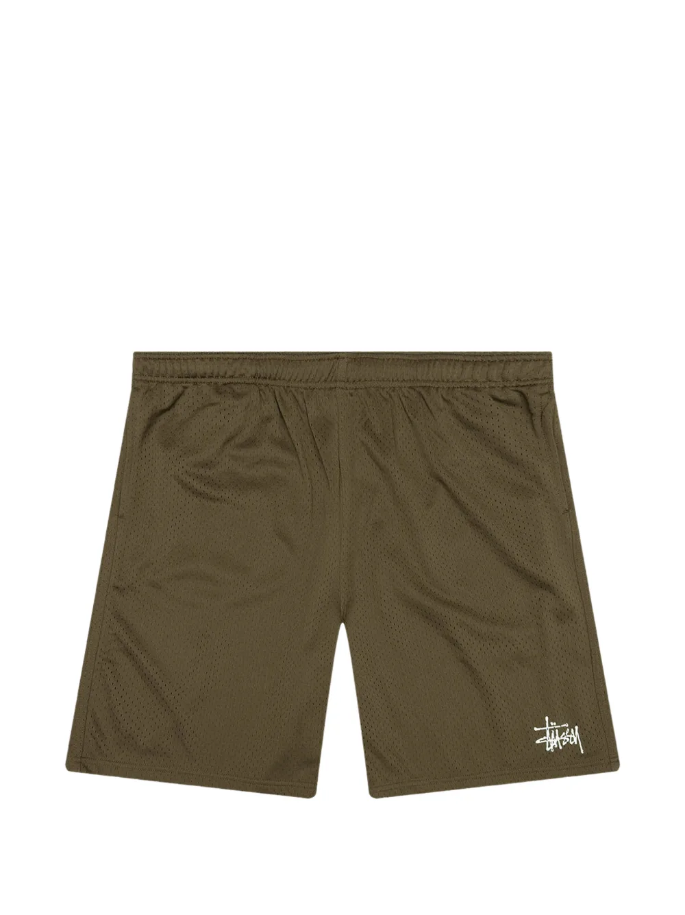 Stüssy mesh logo-print shorts - Verde