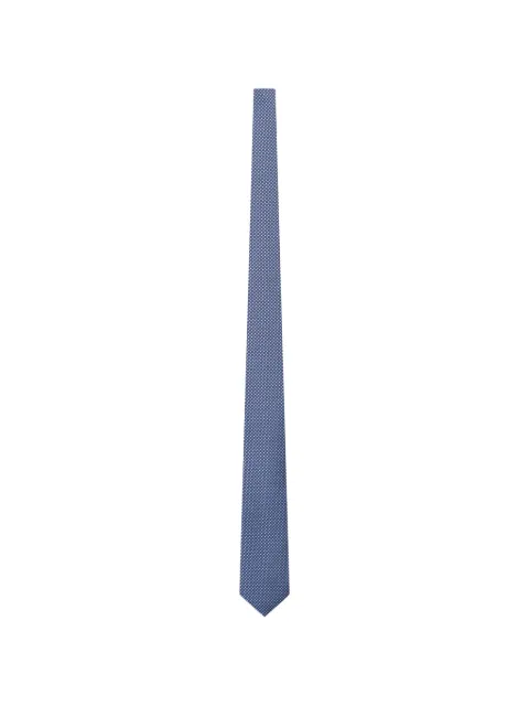 PERSONALITY x Suit geometric-patterned silk tie