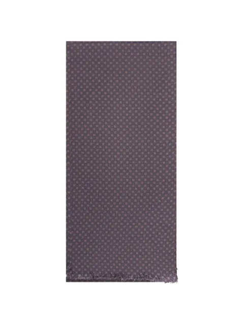 PERSONALITY geometric-pattern silk scarf