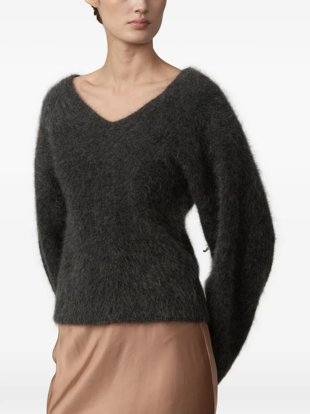 HERSKIND Simona brushed sweater Grijs
