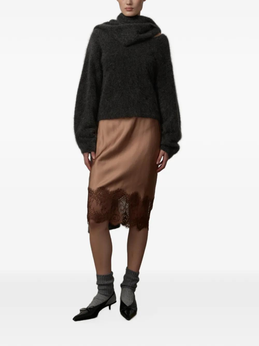 HERSKIND Simona brushed sweater Grijs