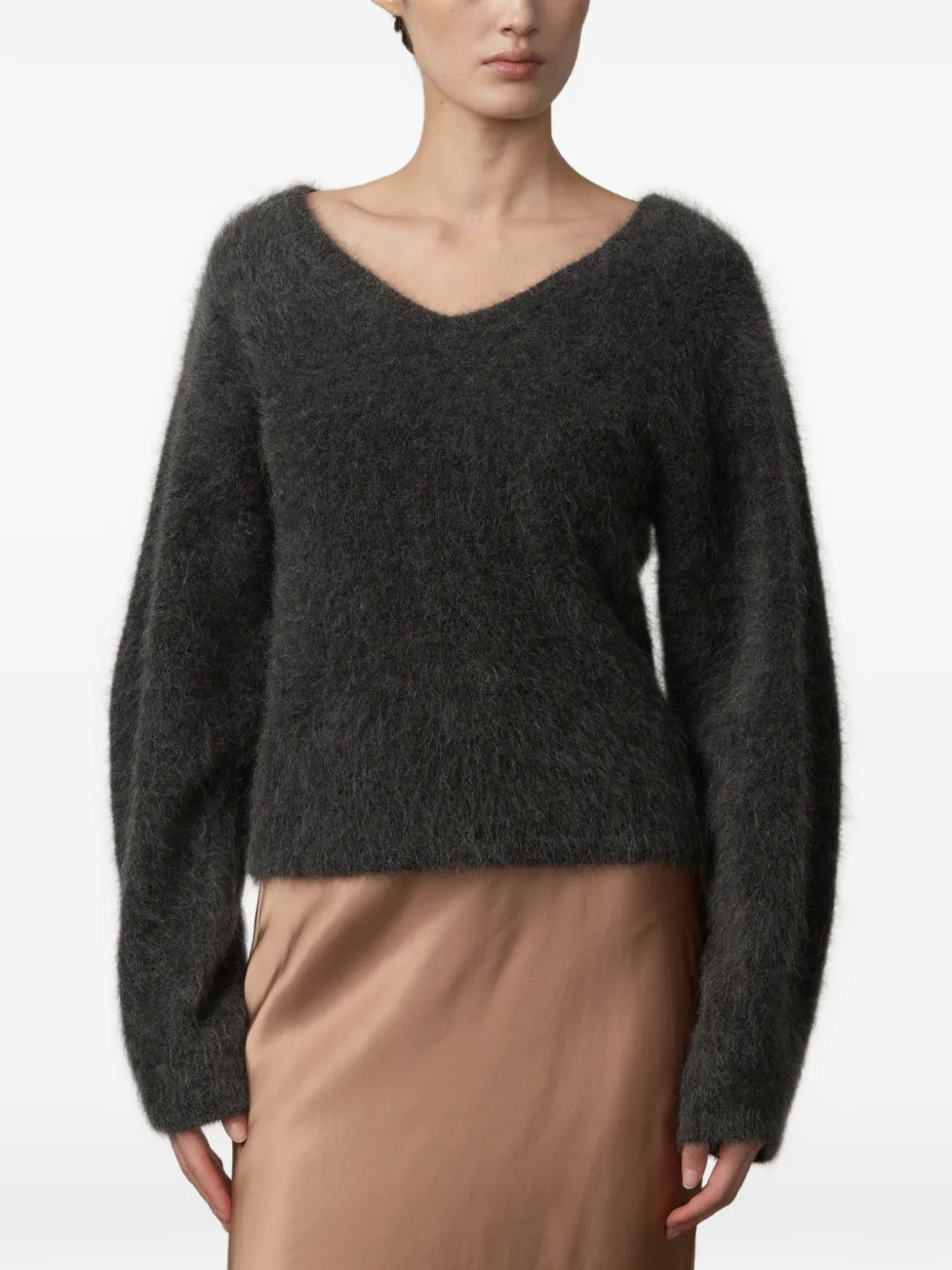 HERSKIND Simona brushed sweater Grijs