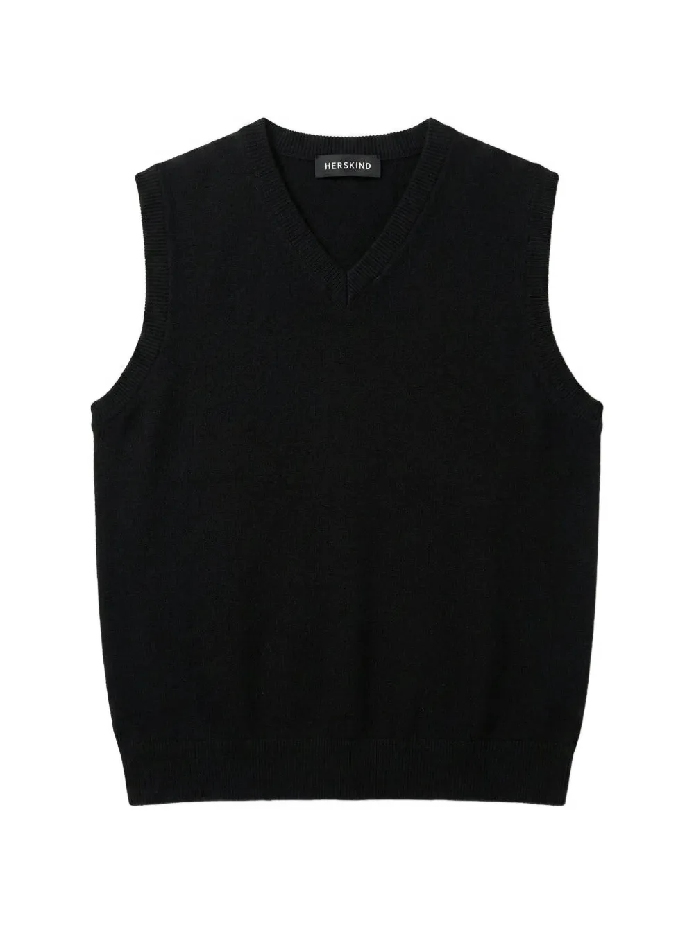 HERSKIND Fabien cashmere vest - Nero