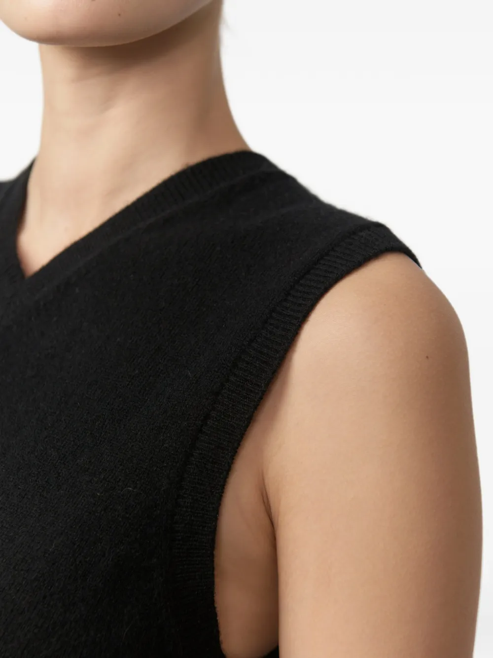 HERSKIND Fabien cashmere vest Zwart