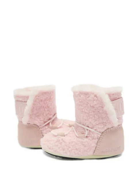 Moon Boot Kids Crib Teddy logo-strap boots