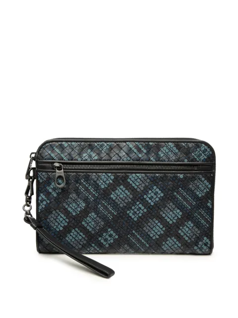 Bottega Veneta Pre-Owned 2012-2026 Nappa Intrecciato Polka Dot Document Wristlet clutch bag