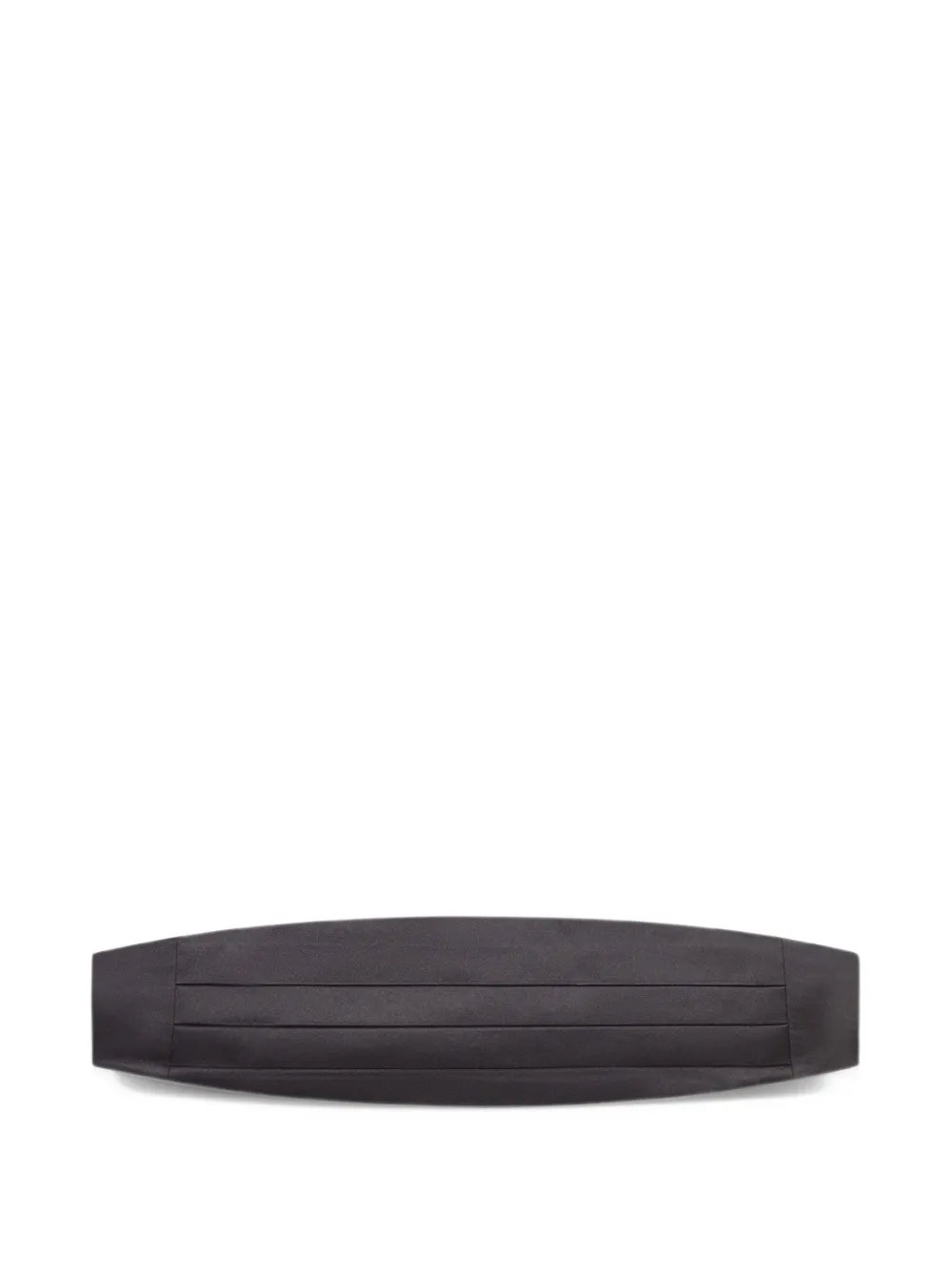 PERSONALITY pleated satin cummerbund - Nero