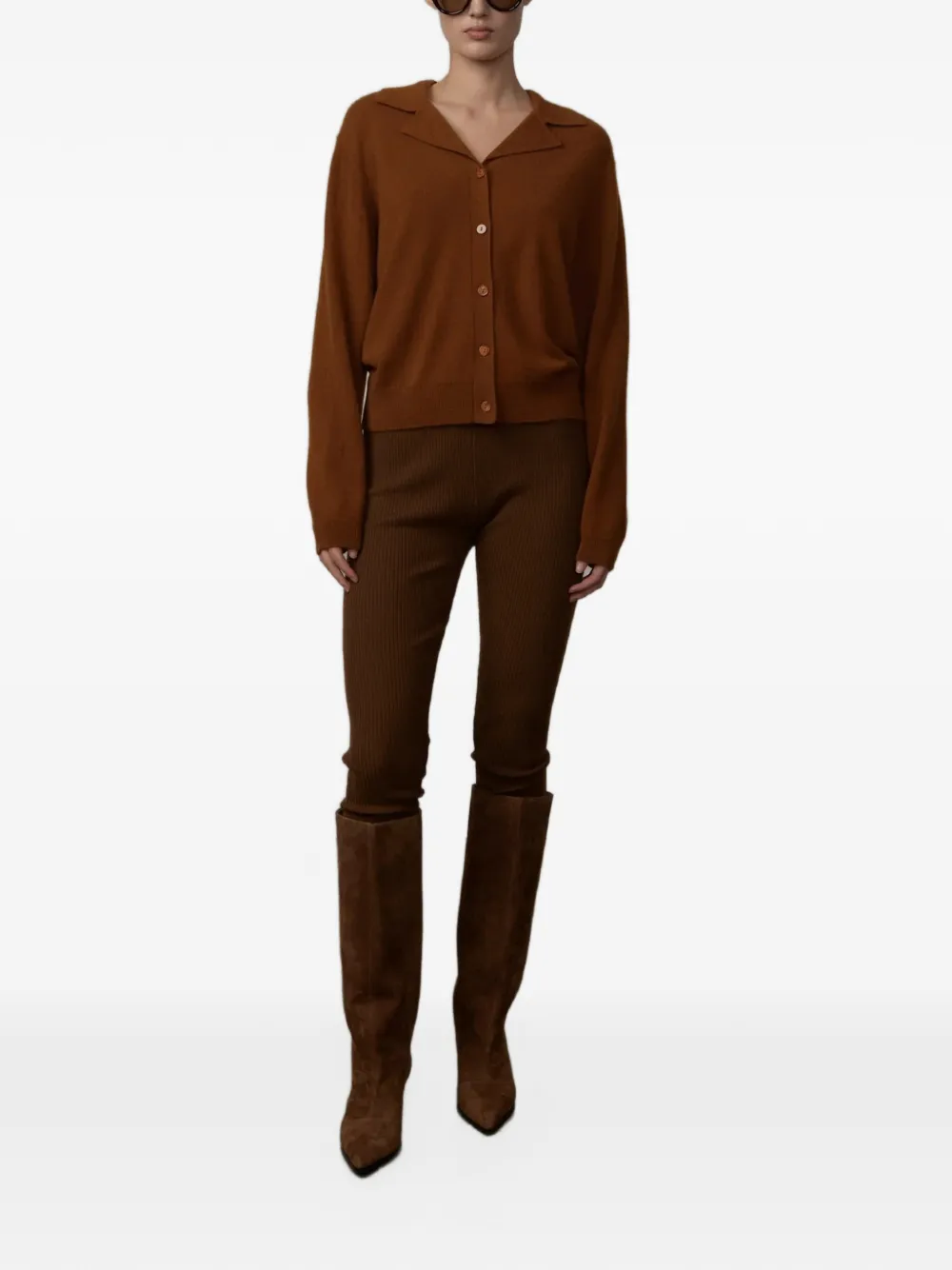 HERSKIND Alton cashmere cardigan Bruin