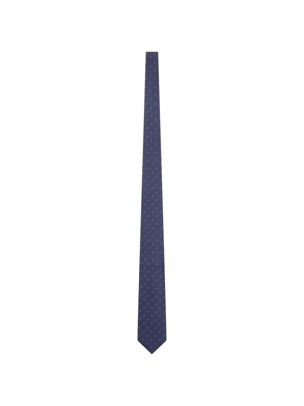 PERSONALITY micro-polka dot silk tie - Blu