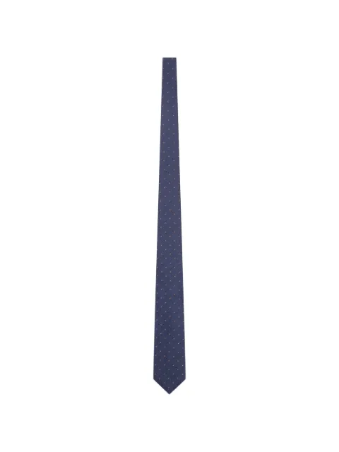 PERSONALITY micro-polka dot silk tie
