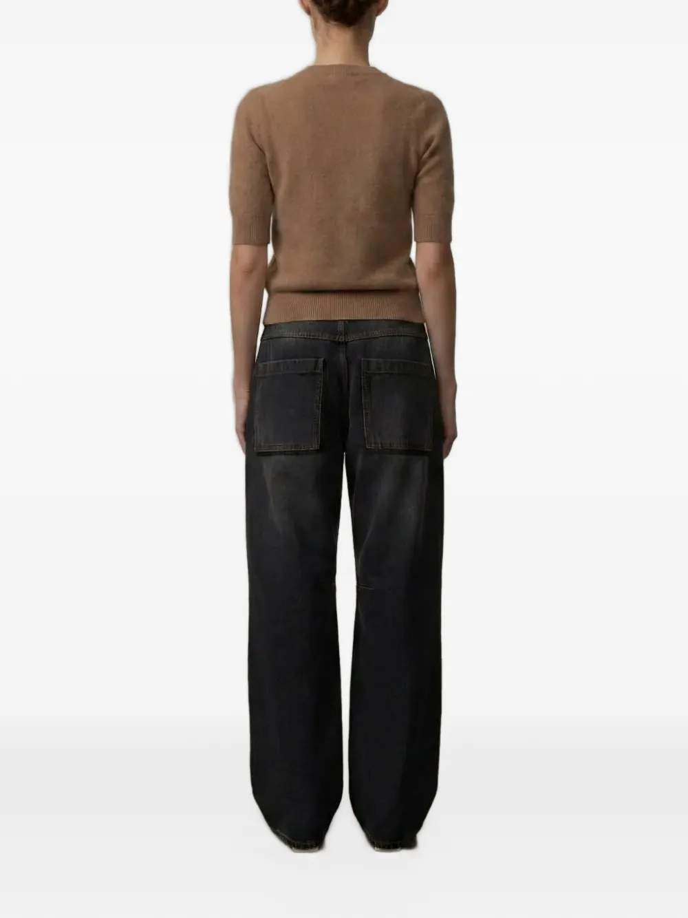 HERSKIND Therese brushed T-shirt Beige