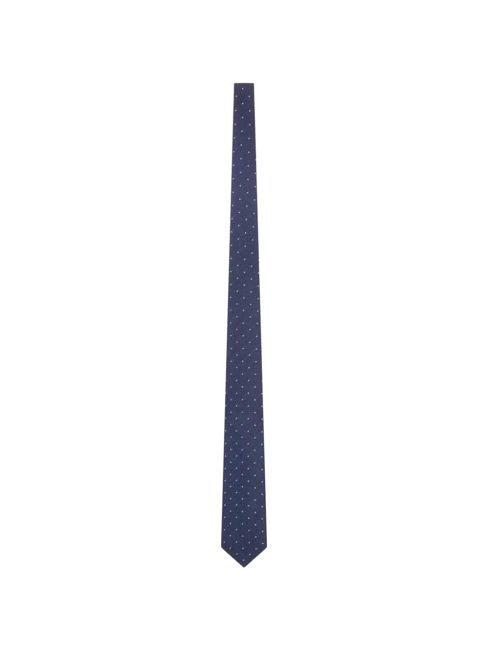 PERSONALITY micro-polka dot silk tie - Blu
