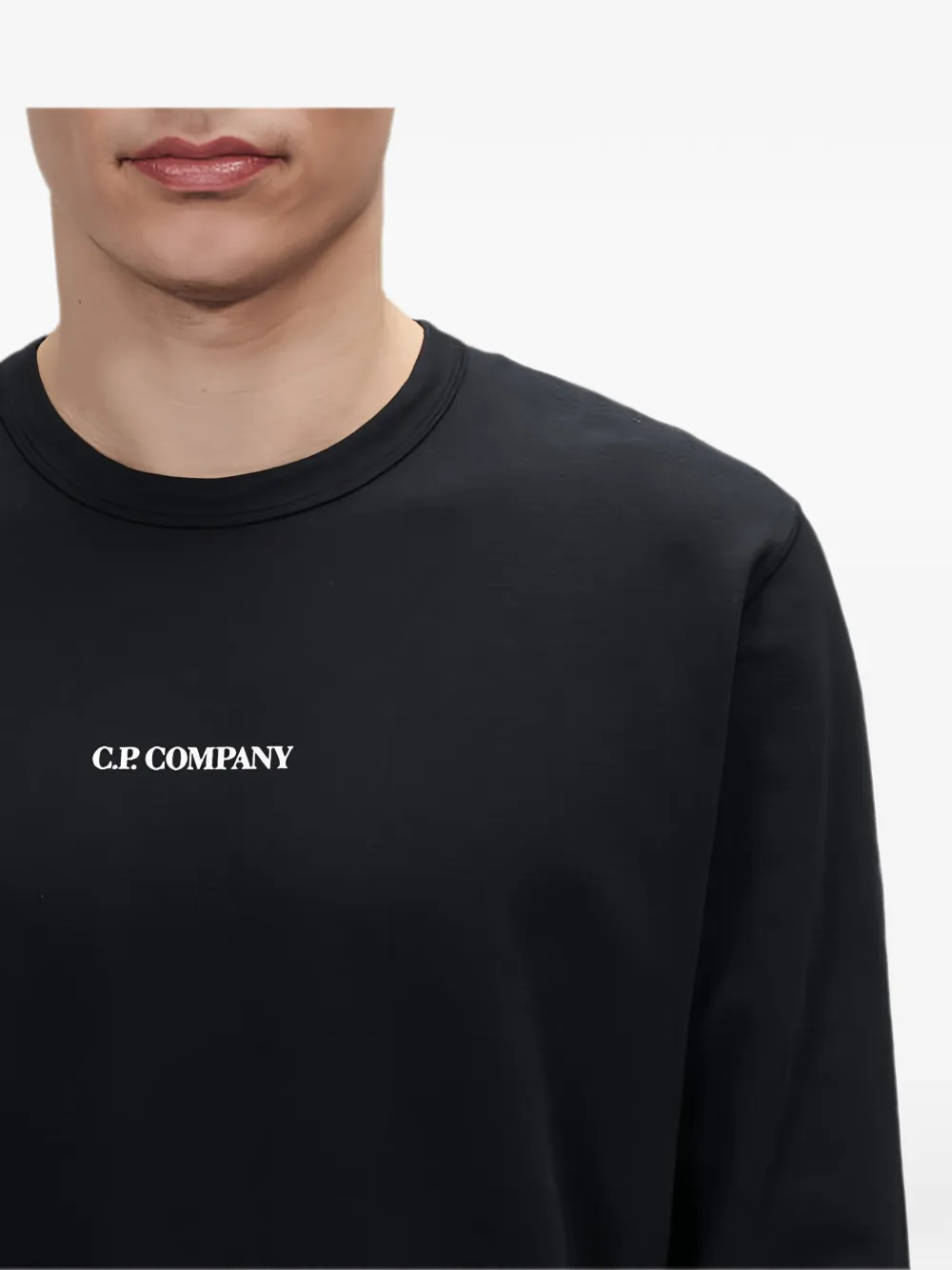C.P. Company logo-print sweatshirt Zwart