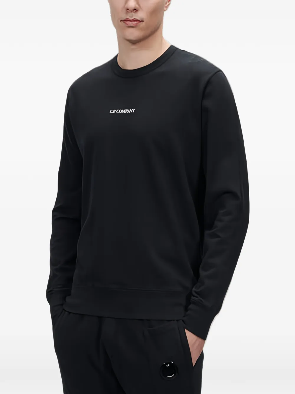 C.P. Company logo-print sweatshirt Zwart