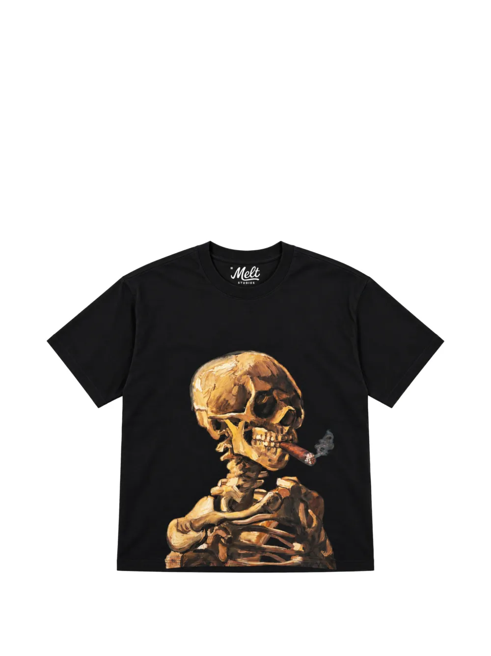 Melt skeleton-print T-shirt - Nero