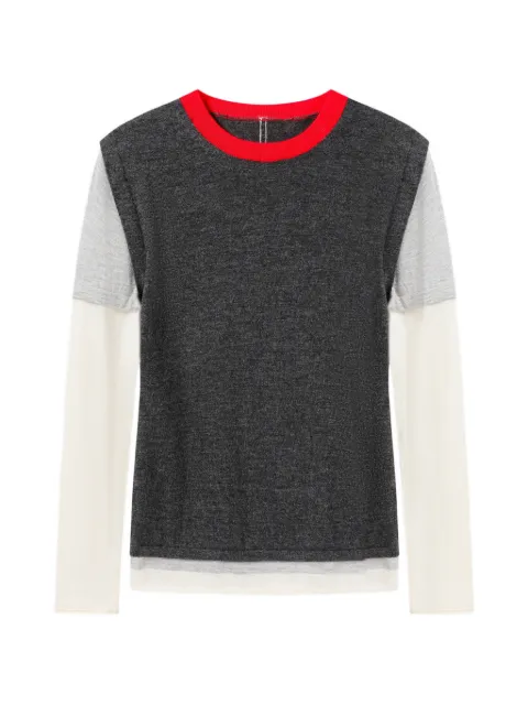 CUDDLEUP colour-block layered sweater