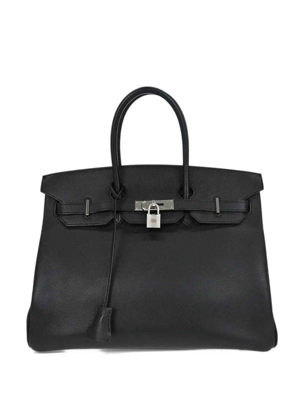 Hermès Pre-Owned 2007 35 Birkin Epsom-leather tote bag - Nero