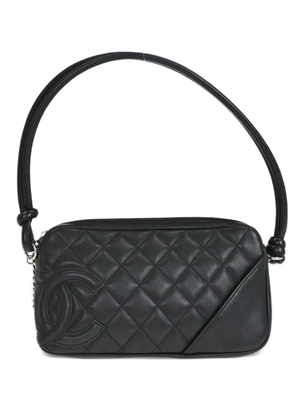 CHANEL Pre-Owned Cambon Ligne diamond-quilted shoulder bag - Nero