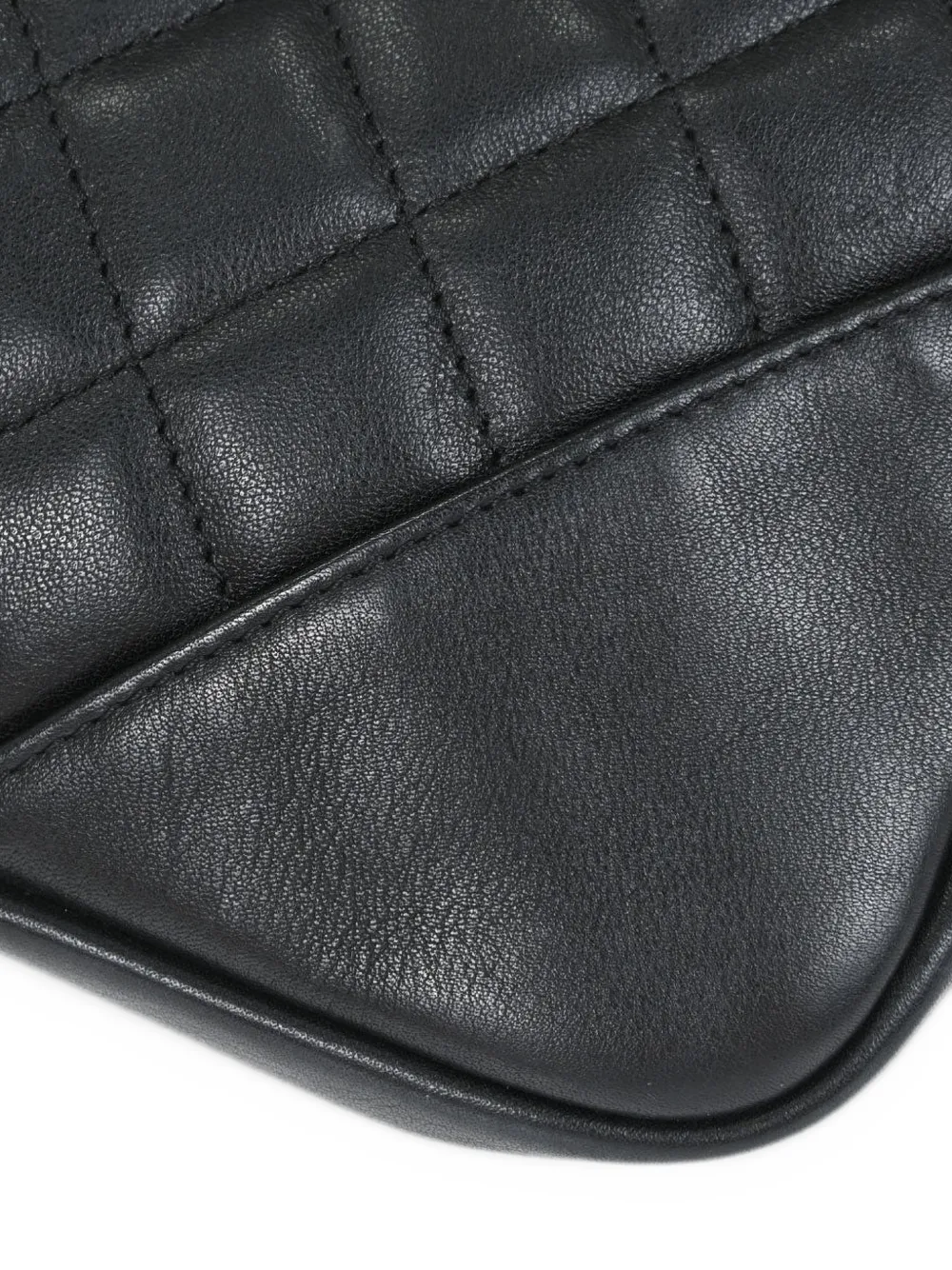 CHANEL Pre-Owned Cambon Ligne diamond-quilted shoulder bag Zwart