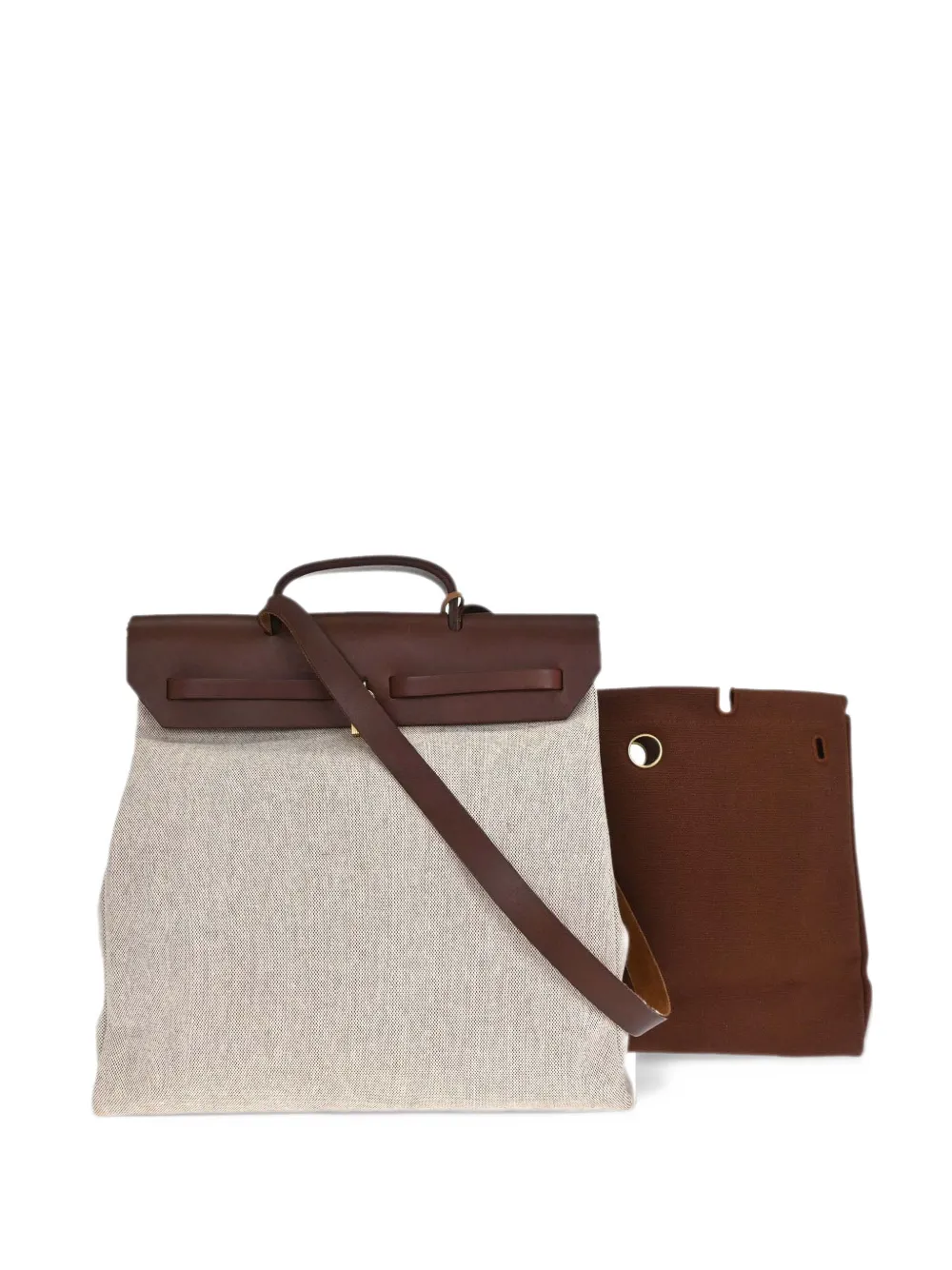 Hermès Pre-Owned 2002 Herbag interchangeable crossbody bag - Toni neutri