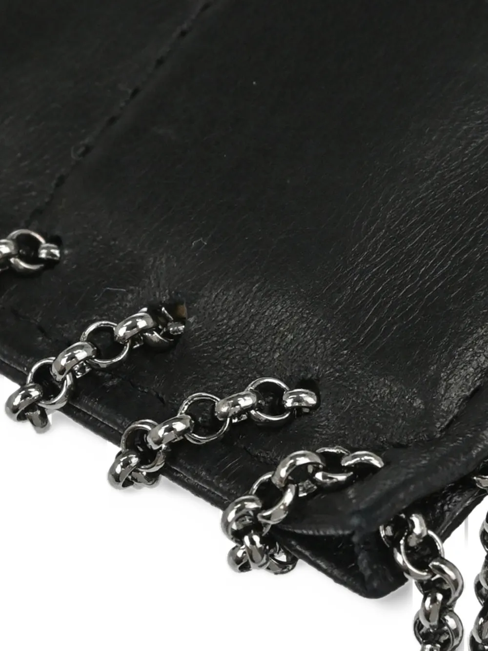 CHANEL Pre-Owned Chocolate Bar chain-fringe shoulder bag Zwart