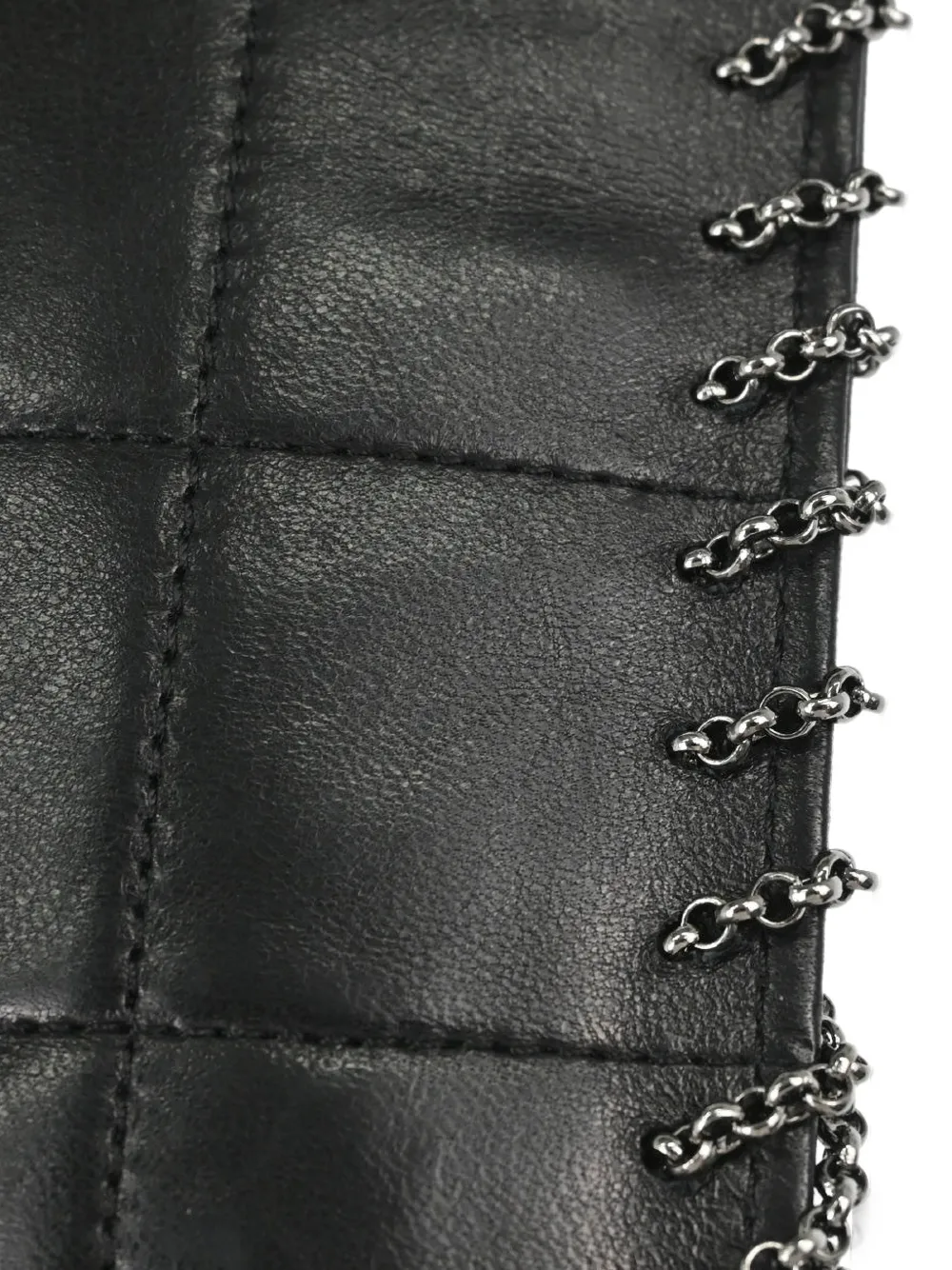 CHANEL Pre-Owned Chocolate Bar chain-fringe shoulder bag Zwart