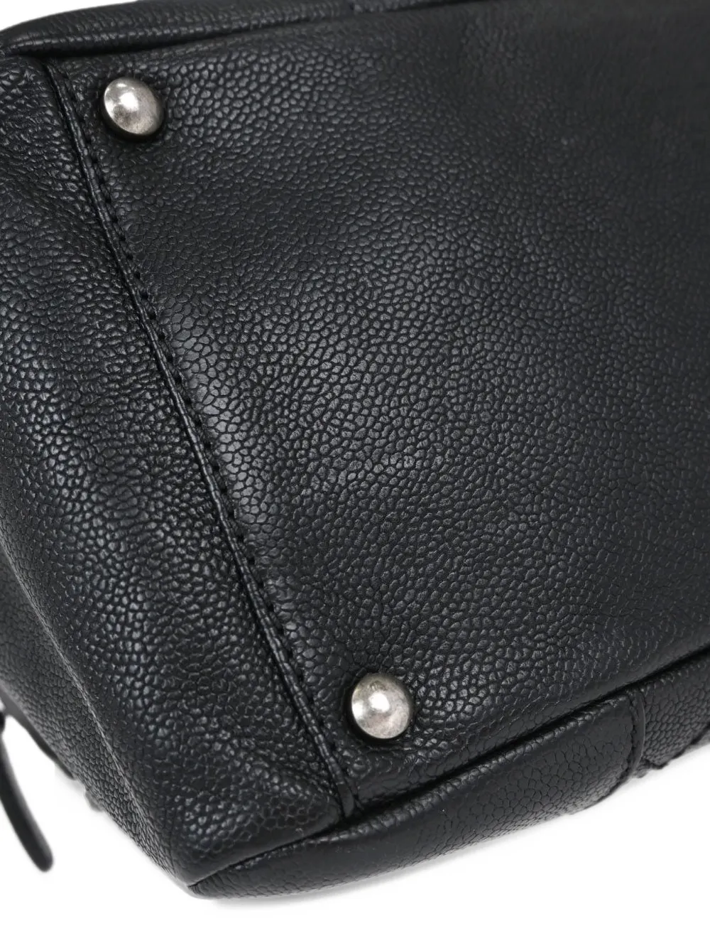 CHANEL Pre-Owned Wild Stitch chain tote bag Zwart