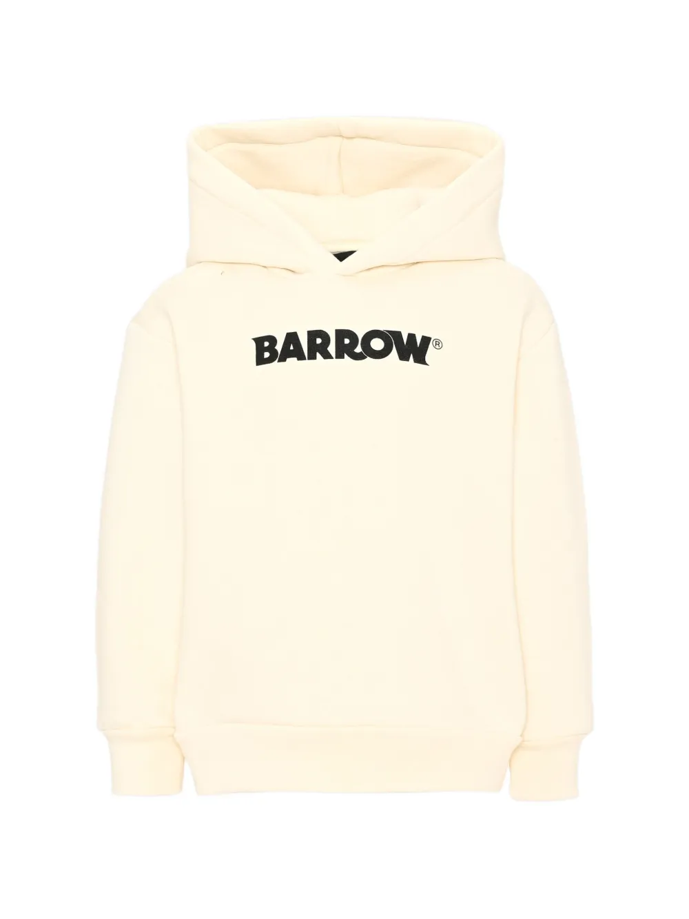 Barrow kids logo-print graphic-back hoodie - Toni neutri