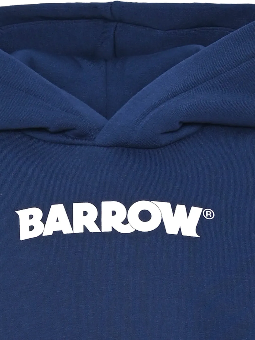 Barrow kids logo-print teddy-bear-print hoodie Blauw