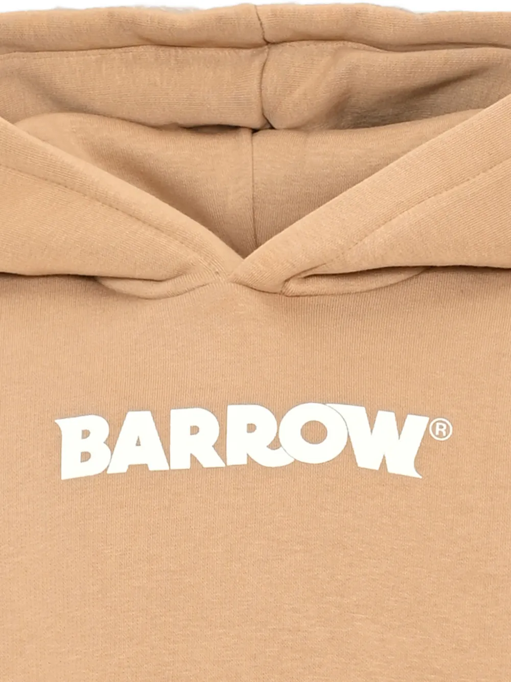 Barrow kids graphic-print hoodie Beige