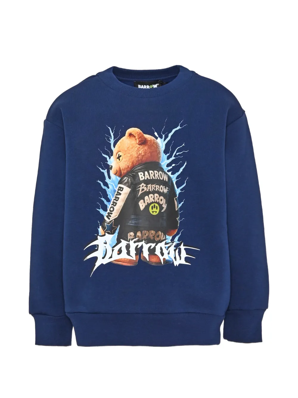 Barrow kids graphic-print sweater - Blu