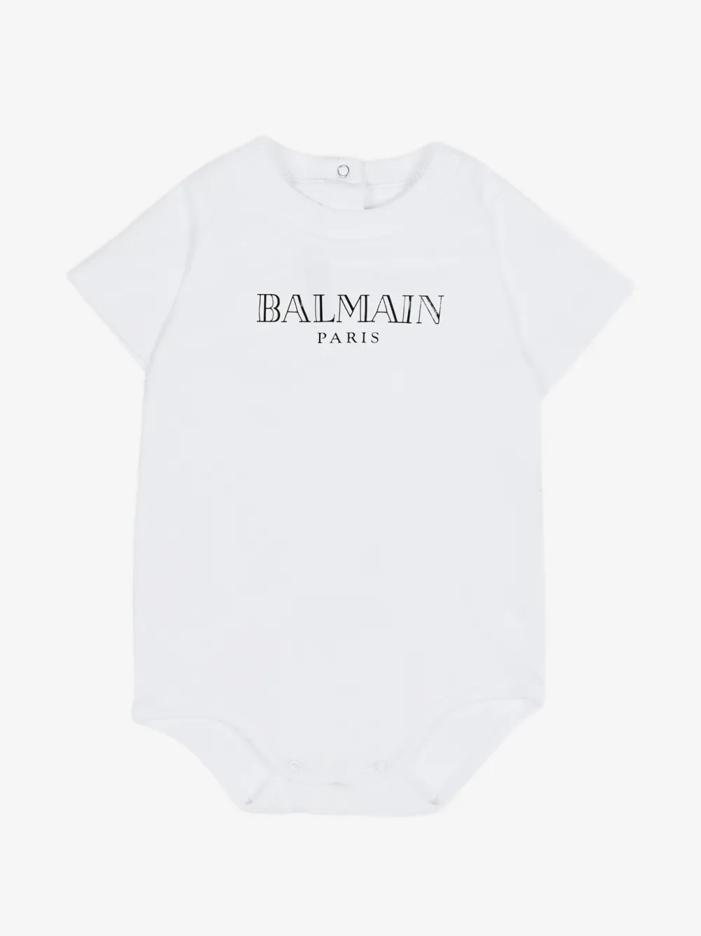 Balmain Kids 로고 프린트 라운드 넥 세트