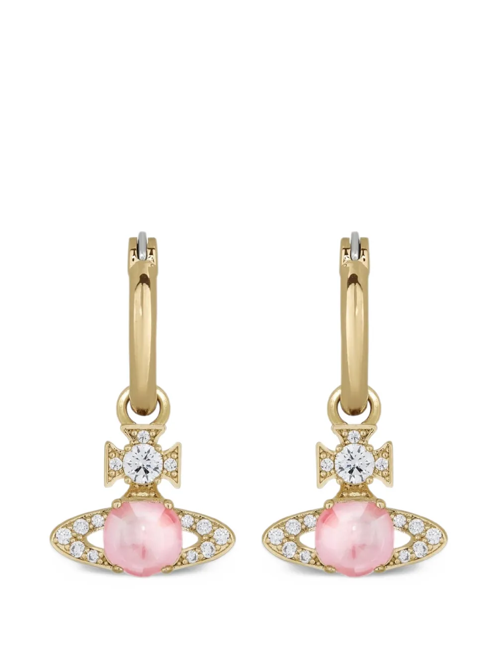 Vivienne Westwood Ondina Orb hoop earrings - Oro