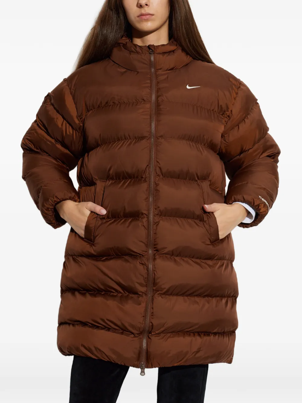 Nike Sportswear Classic loose Therma-FIT hooded parka Bruin