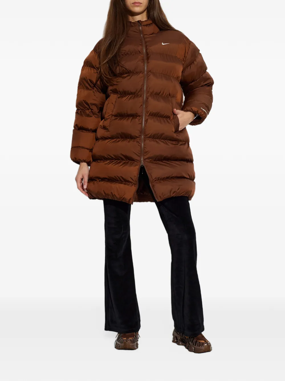 Nike Sportswear Classic loose Therma-FIT hooded parka Bruin