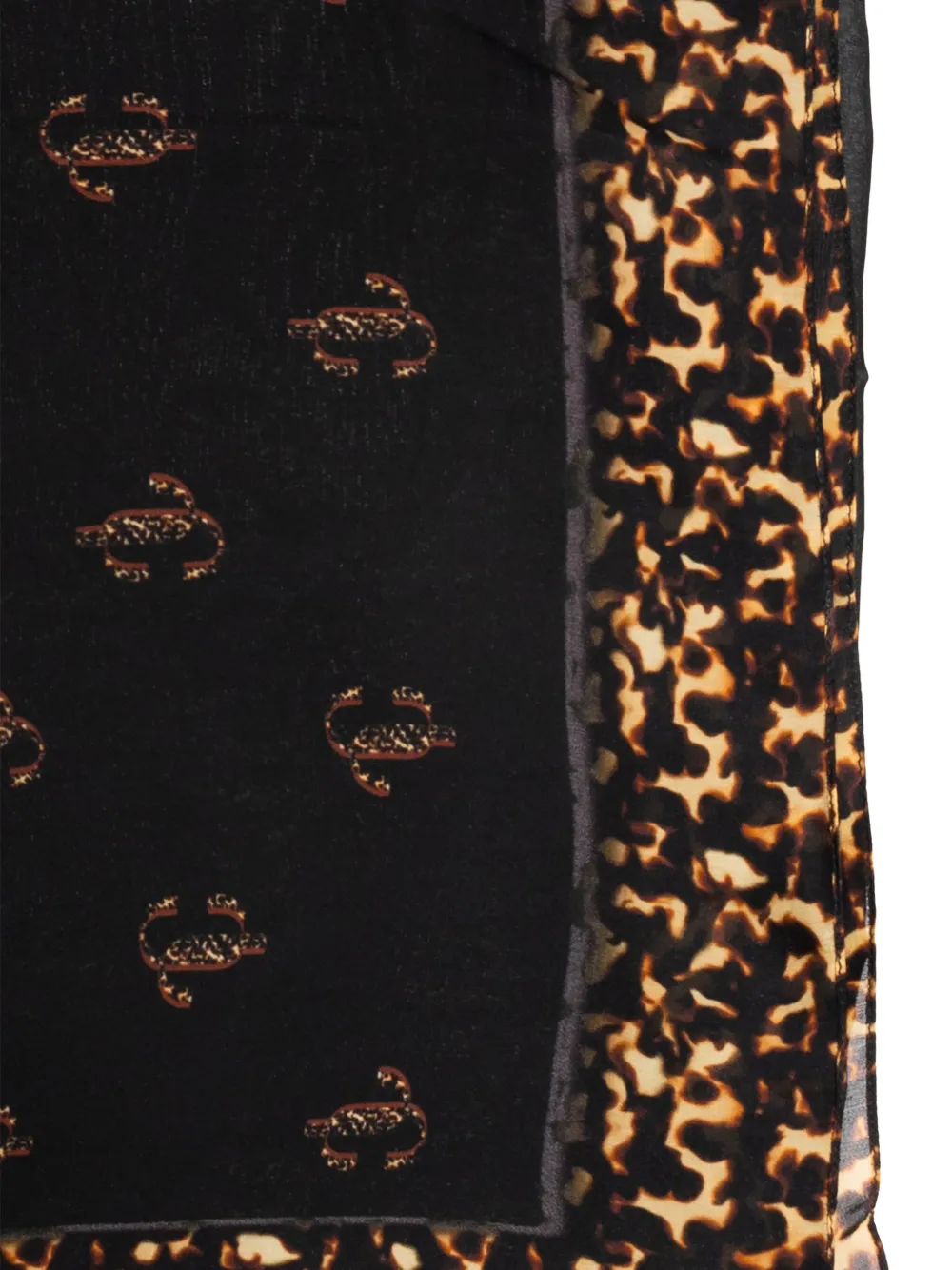 Jimmy Choo silk scarf Zwart