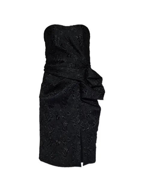 Balmain draped ruched-detail dress
