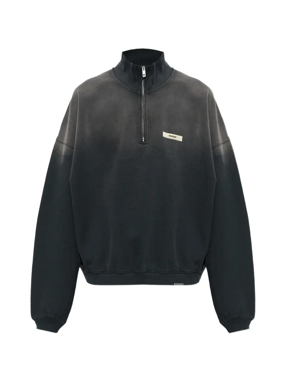 Represent vintage-effect long-sleeve sweatshirt - Nero