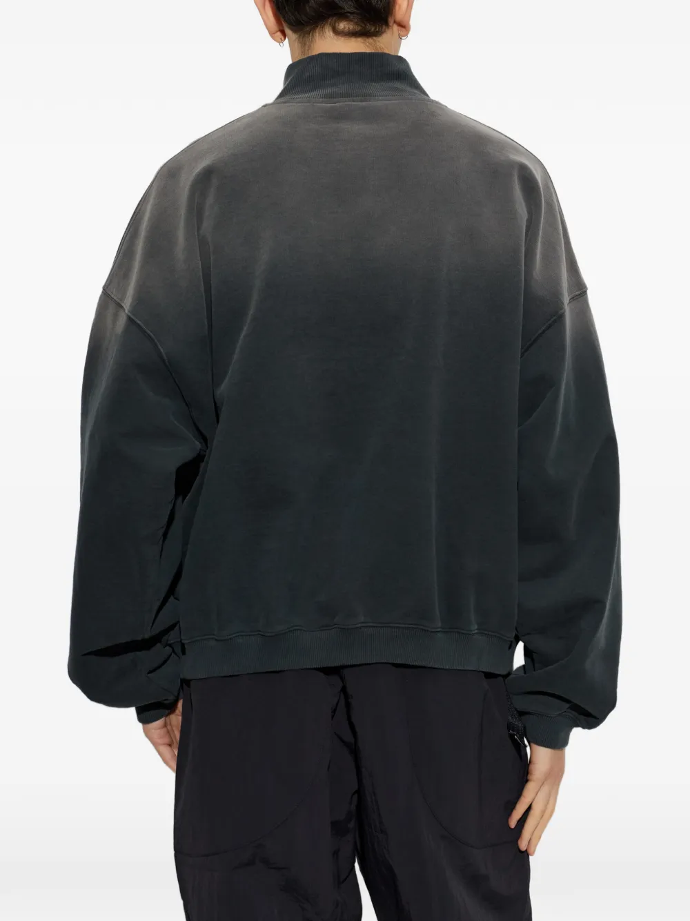 Represent vintage-effect long-sleeve sweatshirt Zwart