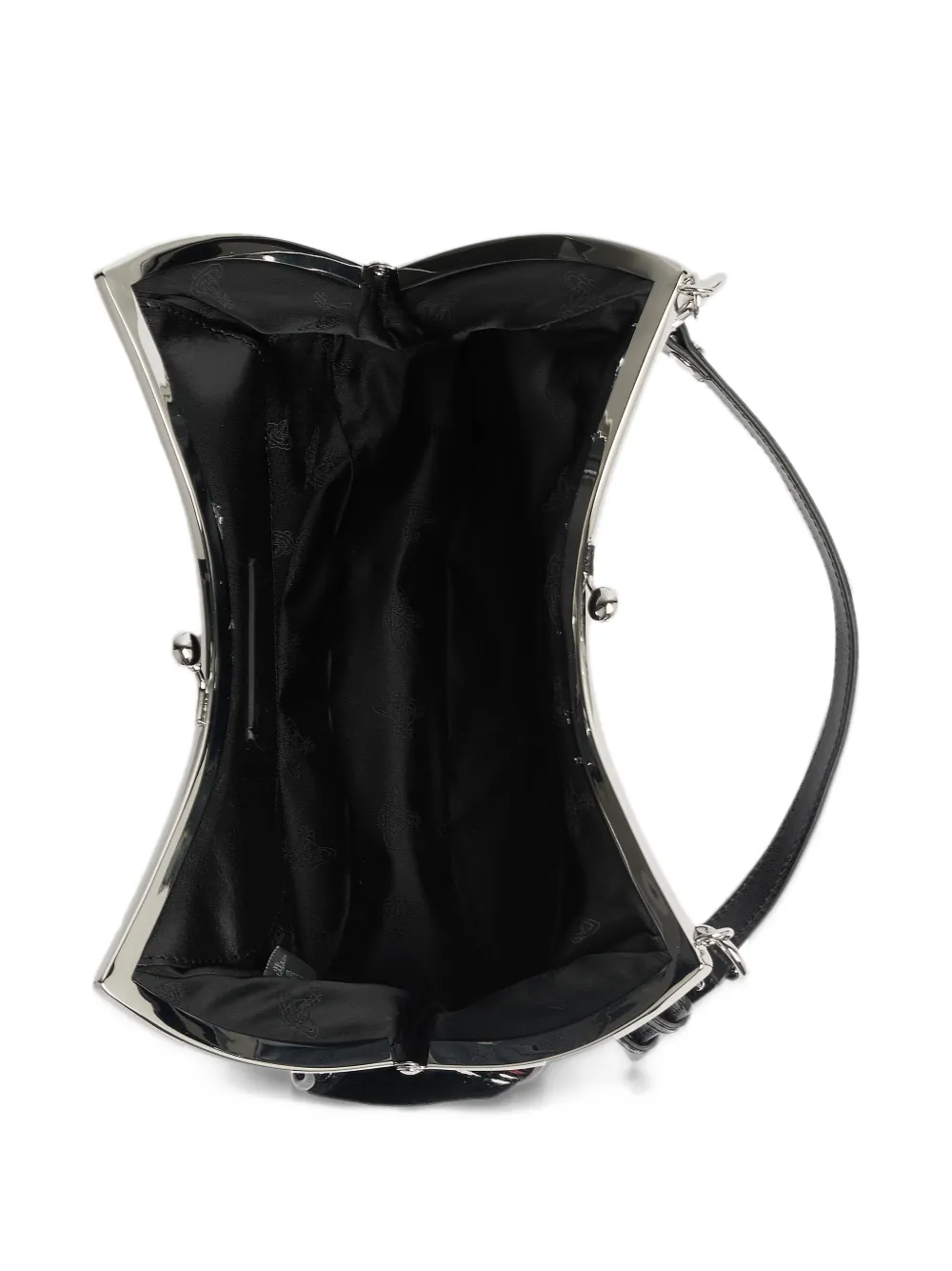 Vivienne Westwood Charm Frame purse Zwart