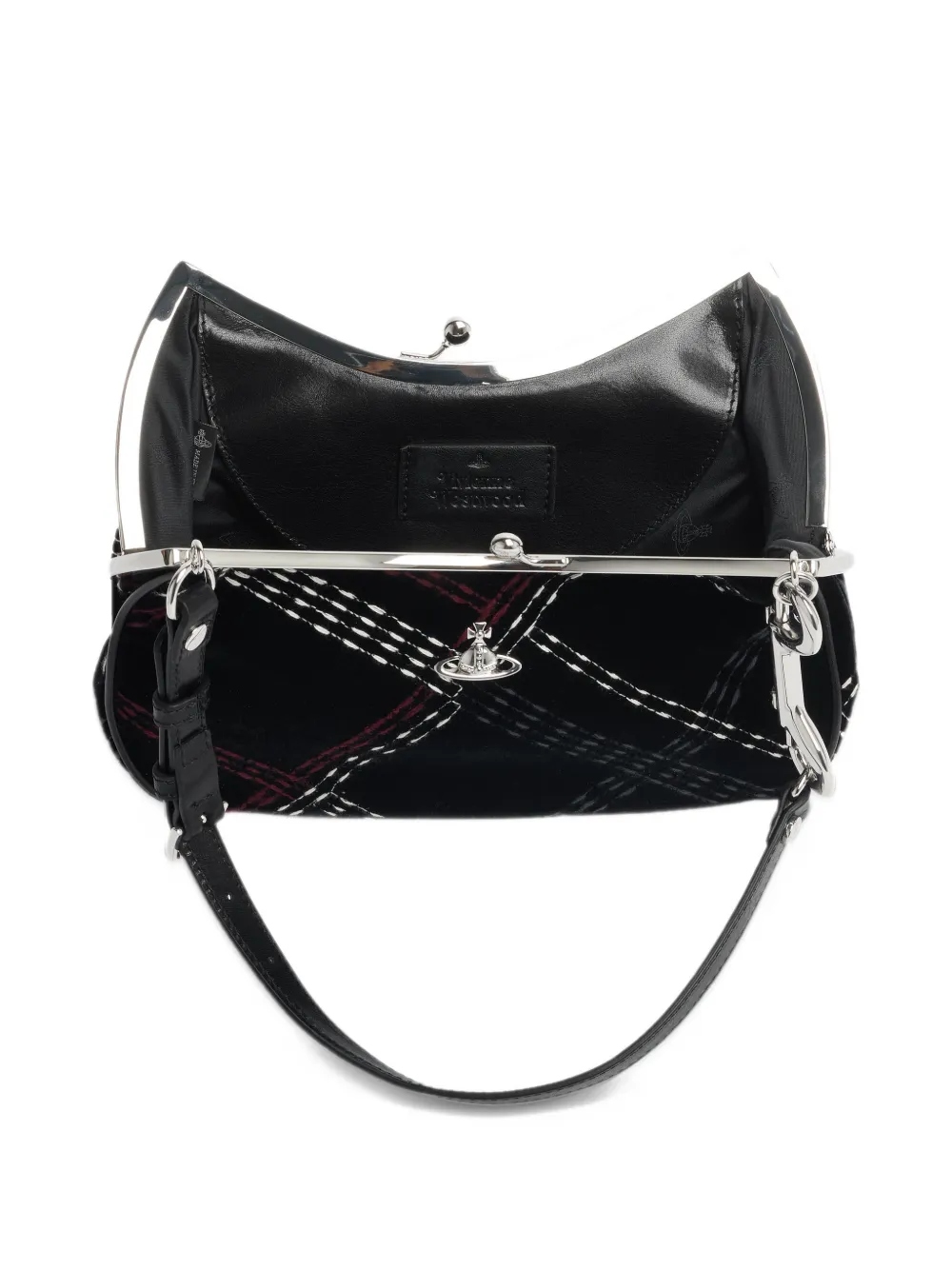 Vivienne Westwood Charm Frame purse Zwart