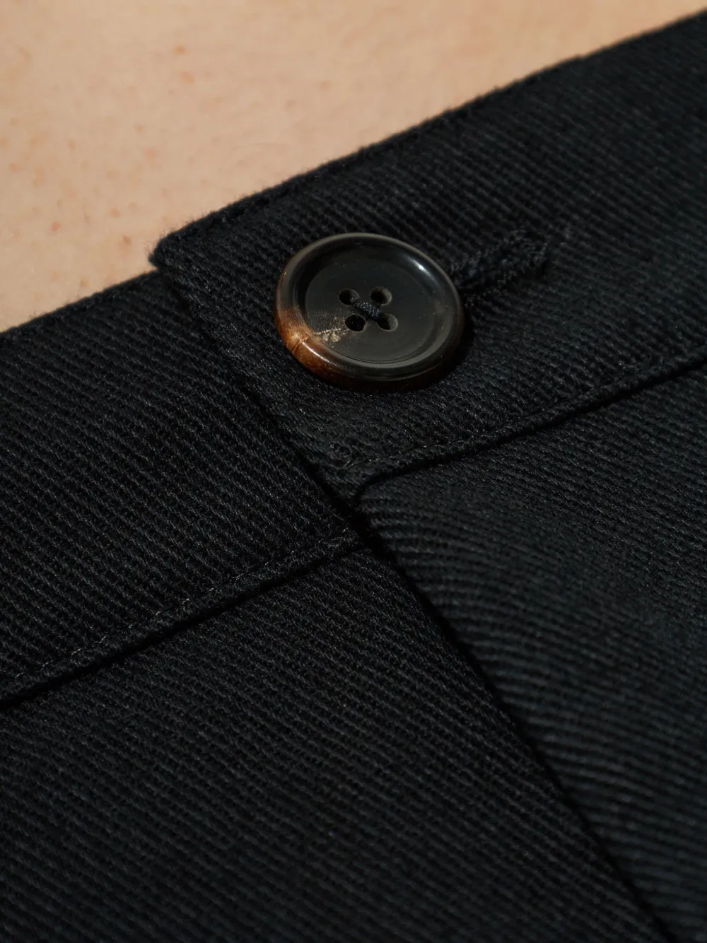 PS Paul Smith belt-loop barrel-leg chino trousers Zwart