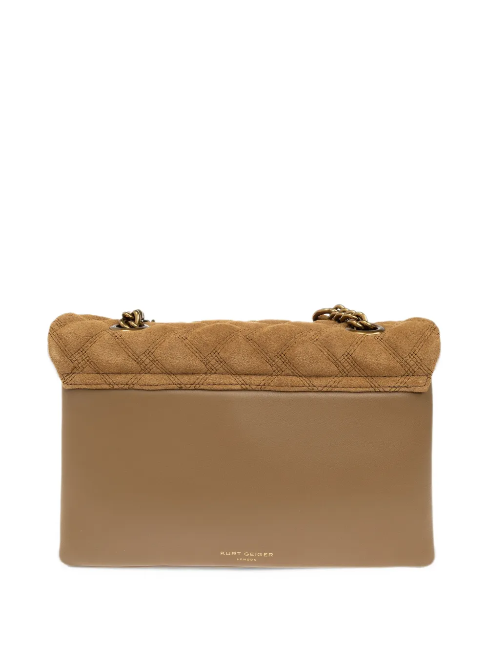 Kurt Geiger London Kensington suède schoudertas Bruin