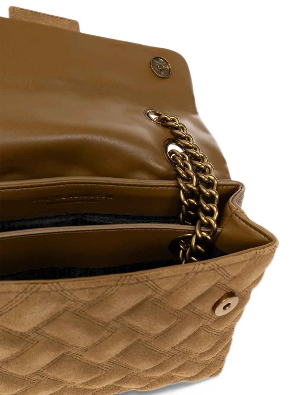 Kurt Geiger London Kensington suède schoudertas Bruin