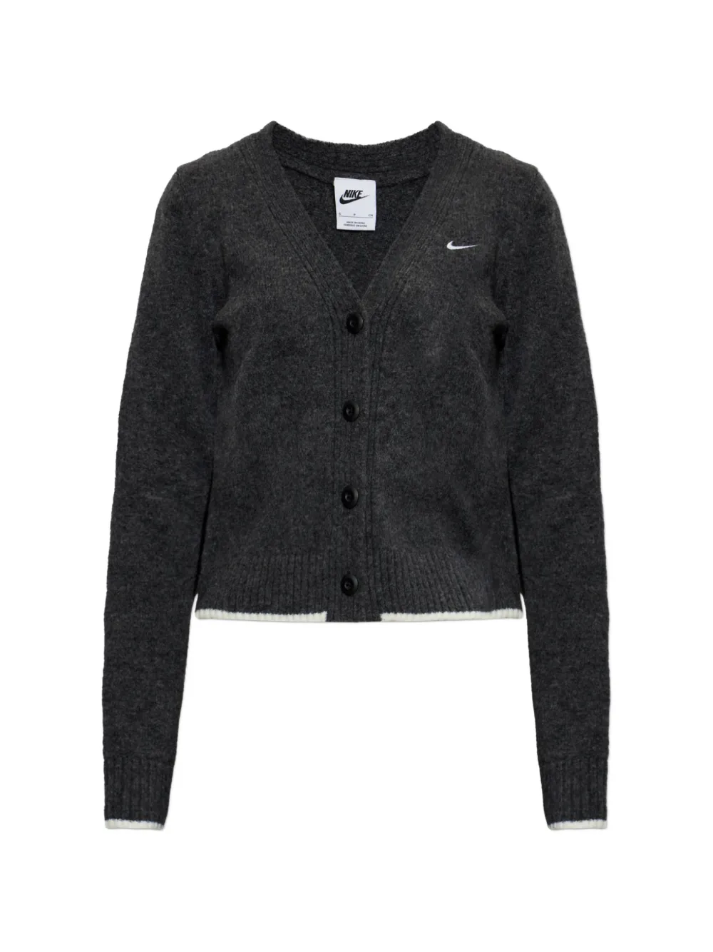 Nike Chill knit slim cardigan Zwart