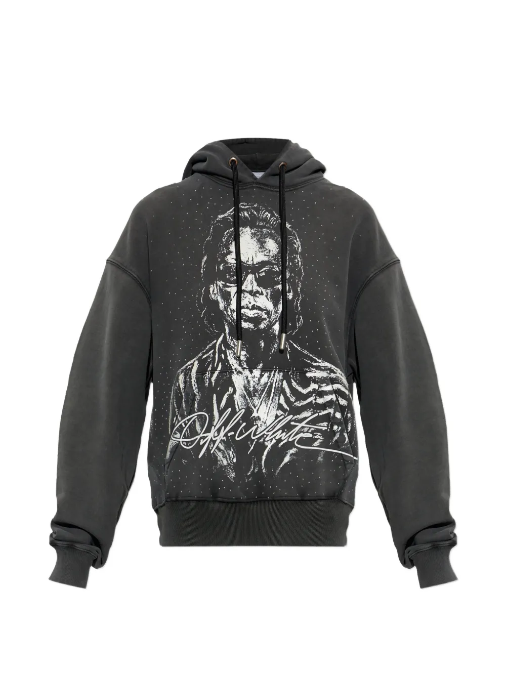 Off-White graphic-print hoodie - Grigio
