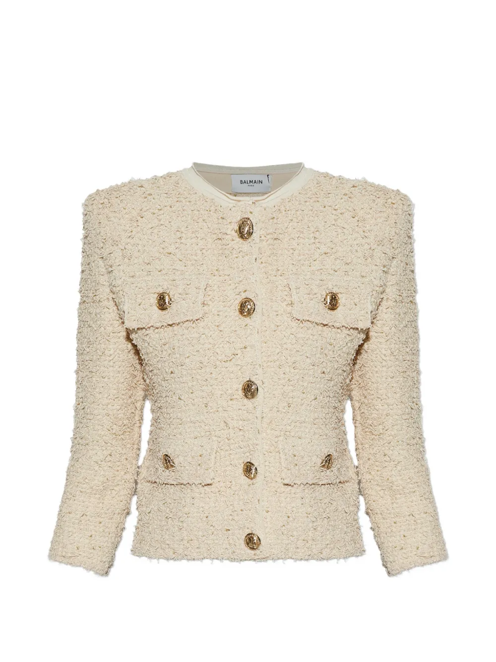 Balmain beige cropped jacket