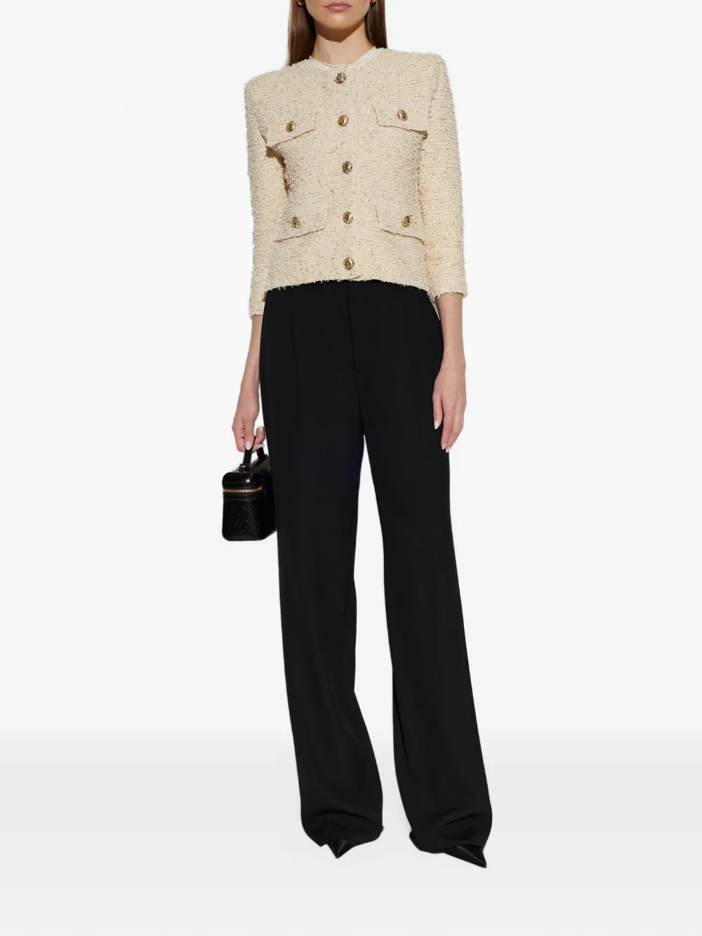 Balmain beige cropped jacket