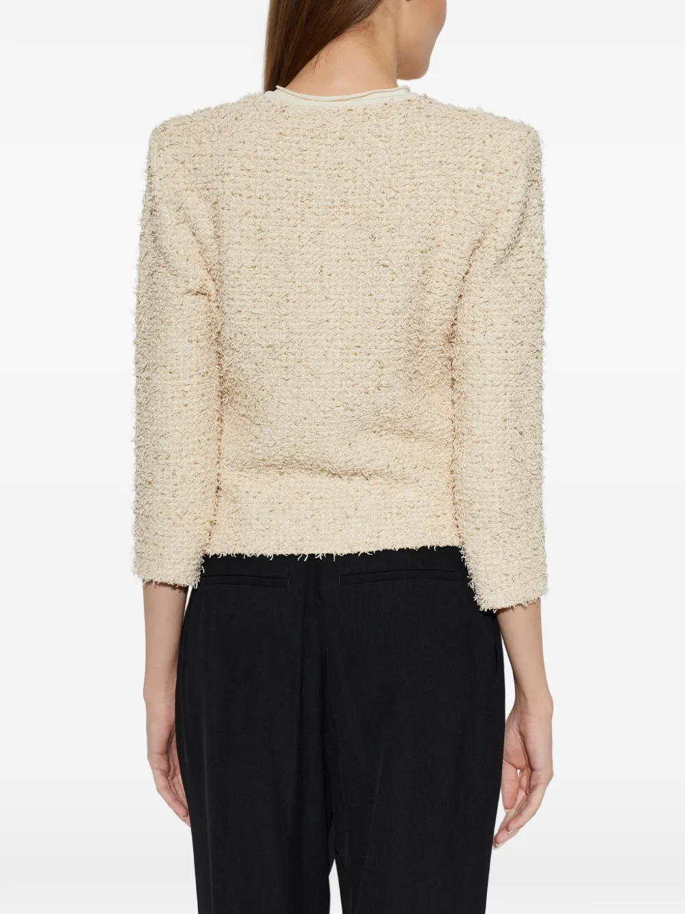 Balmain beige cropped jacket